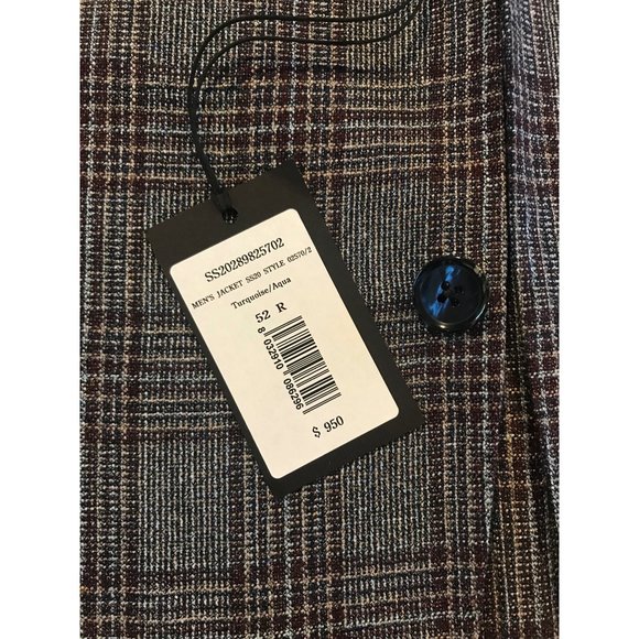 LBM 1911 Silk Plaid Blazer Jacket - Picture 9 of 12